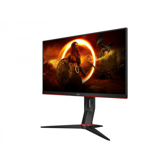 AOC 24G2ZU/BK 23.8inch TN Flat FHD 1920x1080 240Hz 1ms GtG FreeSync Premium USB HUB SPEAKERS DP 2xHDMI VESA 100x100 GAMING LINE