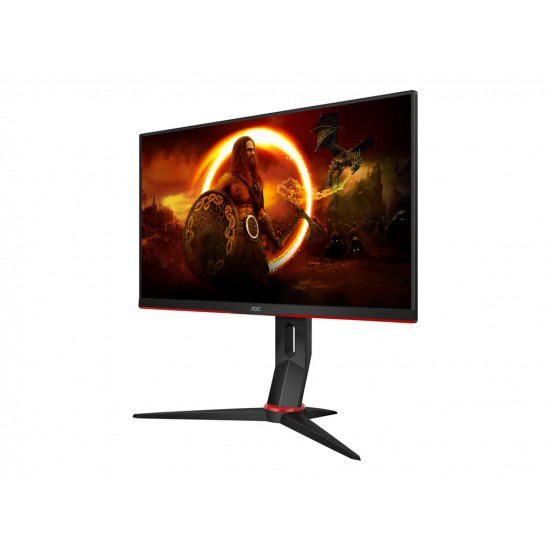 AOC 24G2ZU/BK 23.8inch TN Flat FHD 1920x1080 240Hz 1ms GtG FreeSync Premium USB HUB SPEAKERS DP 2xHDMI VESA 100x100 GAMING LINE