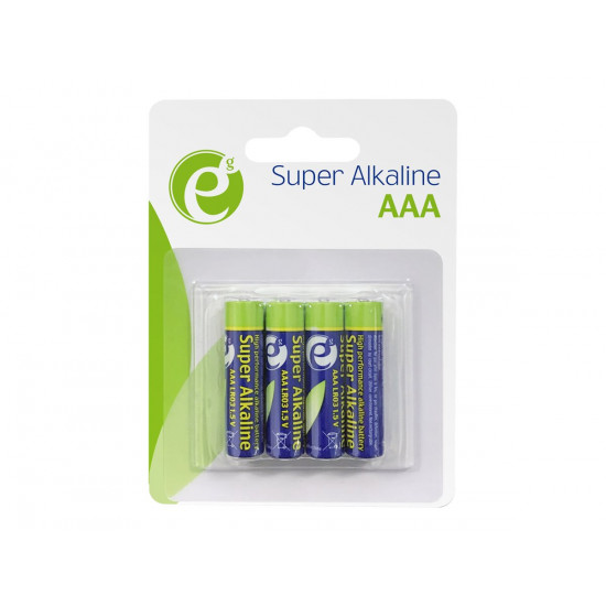 GEMBIRD EG-BA-AAA4-01 Alkaline LR03 AAA batteries 4-pack blister