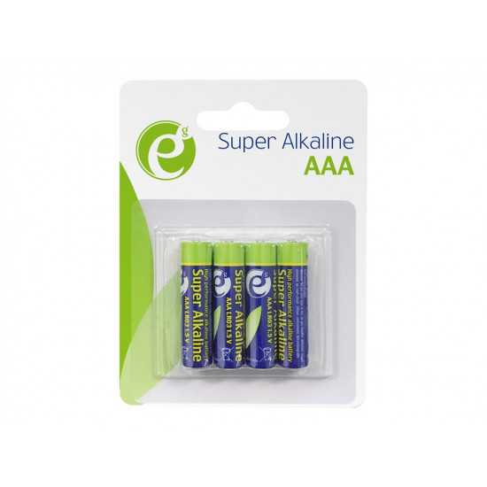 GEMBIRD EG-BA-AAA4-01 Alkaline LR03 AAA batteries 4-pack blister