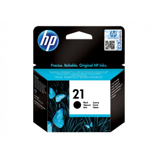 HP 21 original ink cartridge black standard capacity 5ml 190 pages 1-pack