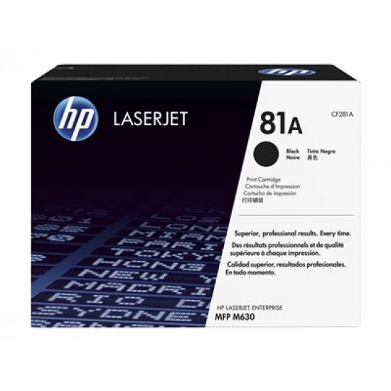 HP 81A Black Toner LJ Enterprise MFP M630