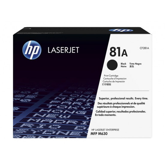 HP 81A Black Toner LJ Enterprise MFP M630