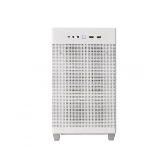 ASUS Prime AP201 MicroATX Case White Edition Tool-Free Side Panels and Quasi-Filter Mesh Panels