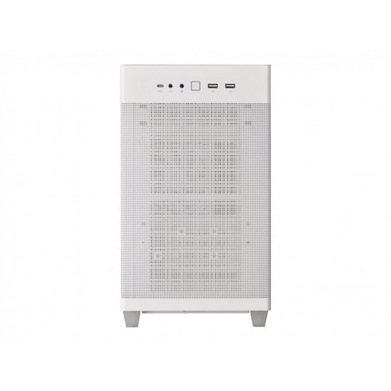 ASUS Prime AP201 MicroATX Case White Edition Tool-Free Side Panels and Quasi-Filter Mesh Panels