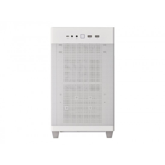 ASUS Prime AP201 MicroATX Case White Edition Tool-Free Side Panels and Quasi-Filter Mesh Panels