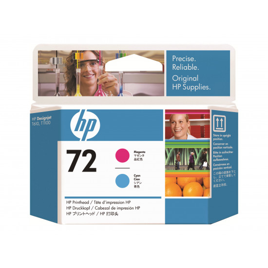 HP 72 Printhead magenta and cyan Vivera DesignJet T1100 T610 T620 T770 T1200