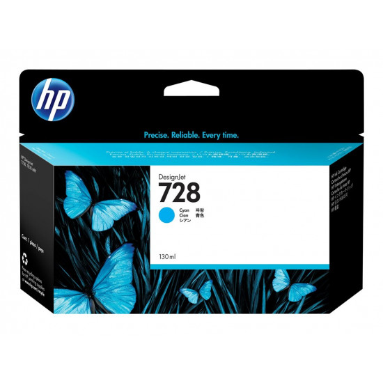 HP 728 130-ml Cyan Ink Cartridge