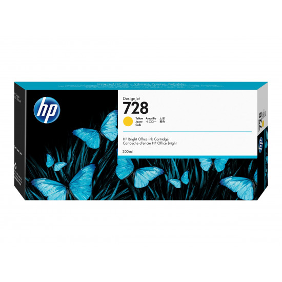 HP 728 300-ml Yellow Ink Cartridge