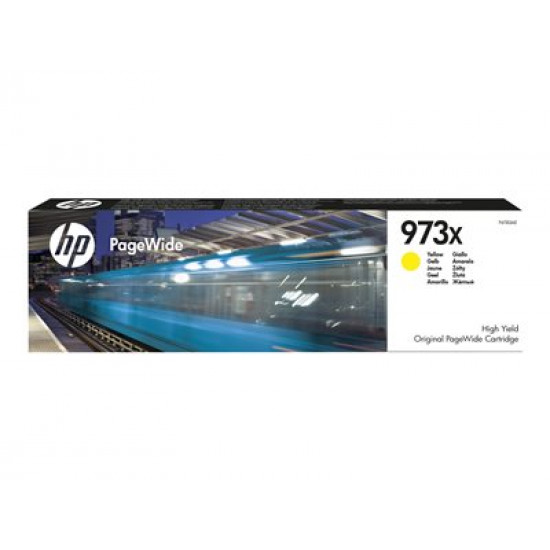 HP 973X high yield yellow original PageWide cartridge