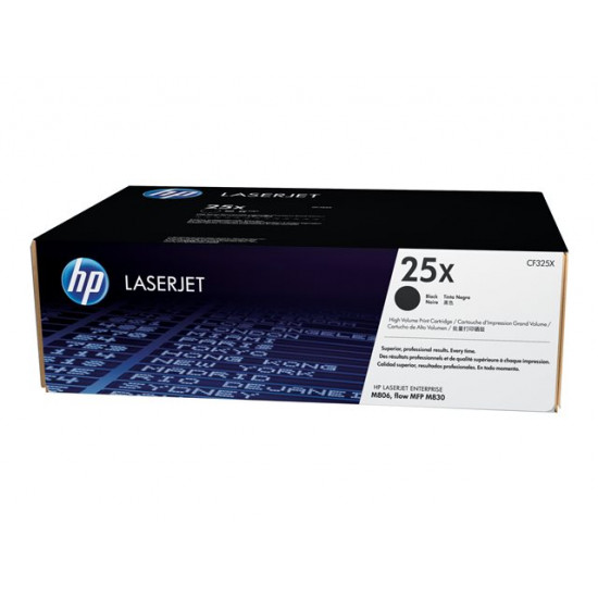 HP 25X Black LaserJet Toner Cartridge LJ Enterprise M806 & flow MFP M830 34500 / 40000 pages