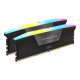 CORSAIR VENGEANCE RGB 32GB 2x16GB DDR5 6000MT/s DIMM Unbuffered 30-36-36-76 Std PMIC XMP 3.0 Black Heatspreader 1.4V