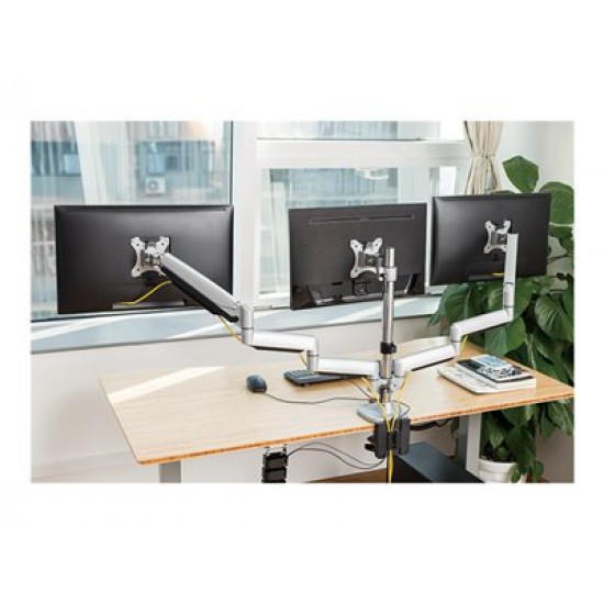 LOGILINK BP0052 - Triple alumium monitor desk mount.13-27 max 7 kg