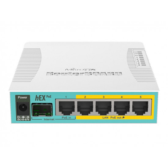 MIKROTIK RouterBOARD hEX PoE with 800MHz CPU 128MB RAM 5x Gigabit LAN