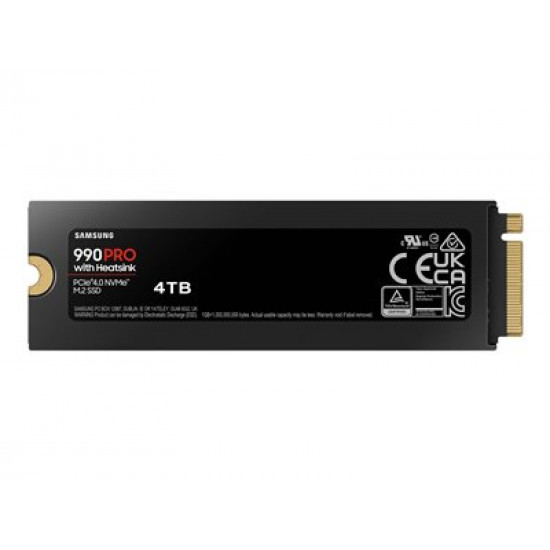 SAMSUNG 990 Pro SSD 4TB M.2 2280 PCIe 4.0 x4 NVMe 2.0