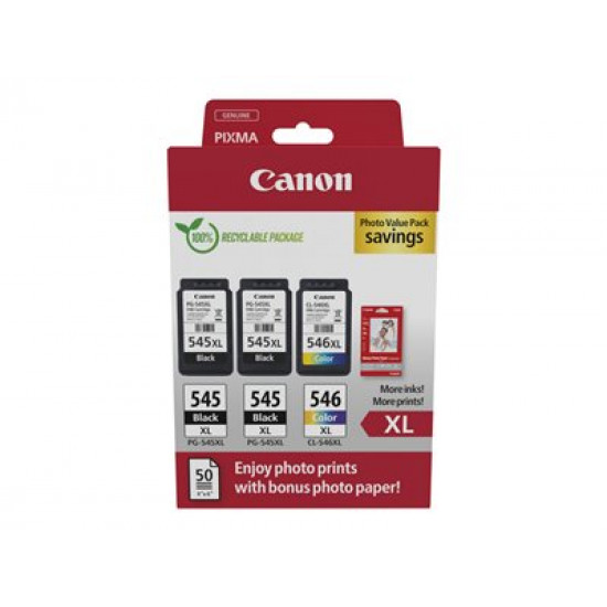 CANON PG-545XLx2/CL-546XL Ink Cartridge PVP