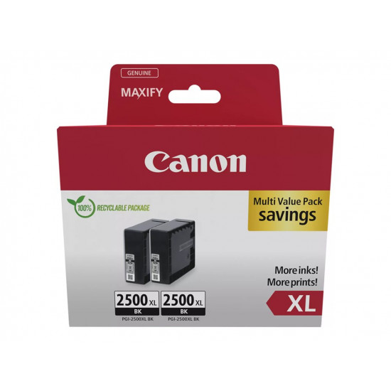 CANON PGI-2500XL Ink Cartridge BK TWIN