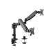 GEMBIRD MA-DA2P-01 Adjustable desk 2-display mounting arm 17-32inch up to 9 kg