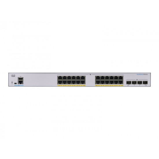 CISCO Business CBS250 switch intelligent 24-port GE PoE 4x1G SFP