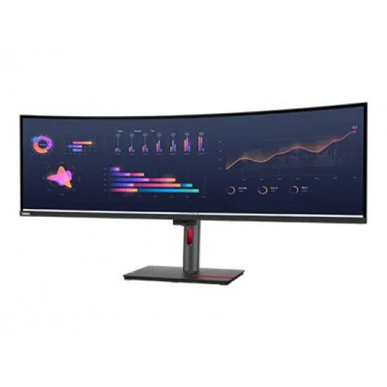 LENOVO P49w-30 49inch IPS 5120x1440 32:9 60Hz 350cd/m2 4ms 2x HDMI DP 4xUSB 3.2 G1 USB-C 3.2 G1 USB-B 3.2 G1 RJ45 2x5W Raven Black