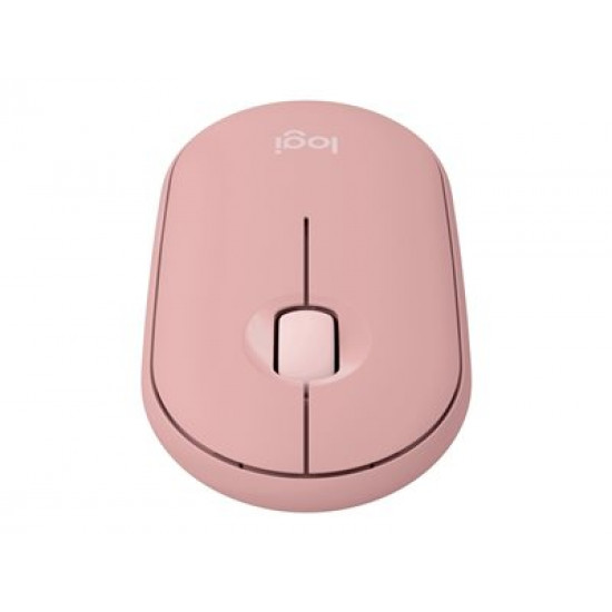 LOGITECH Pebble Mouse 2 M350s Mouse optical 3 buttons wireless Bluetooth 5.2 LE tonal rose