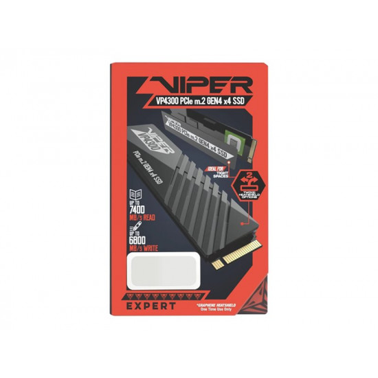 PATRIOT VIPER VP4300 1TB M.2 2280 SSD NVMe PCIe Gen4X4 up to 7400MB/s