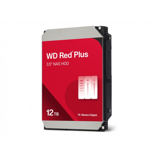 WD Red Plus 12TB SATA 6Gb/s 3.5inch 256MB cache 7200Rpm Internal HDD Bulk