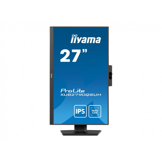 IIYAMA XUB2790QSUH-B1 27inch IPS QHD LED 250cd/m2 0.4ms DP HDMI USB-C USB-Hub 3xOut v3.2 Hello Webcam & Microphone Speakers Height A