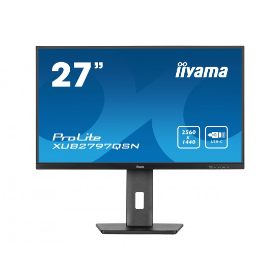 IIYAMA XUB2797QSN-B1 27inch IPS 2560x1440 250cd/m2 1ms HDMI DP USB