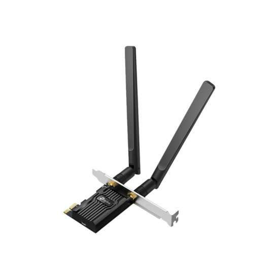 TP-LINK AX1800 Dual Band Wi-Fi 6 Bluetooth 5.2 PCI Express Adapter 1201Mbps at 5GHz + 574Mbps at 2.4GHz 2x High Gain Antennas