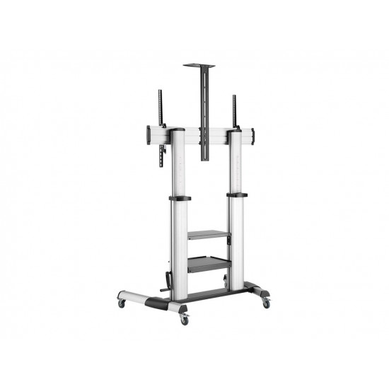 LOGILINK BP0084 TV monitor cart 60-100inch height adjustable 100kg max.