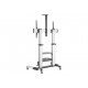 LOGILINK BP0084 TV monitor cart 60-100inch height adjustable 100kg max.