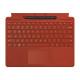 MS Surface Pro8 TypeCover + Pen Bundle Poppy Red English International