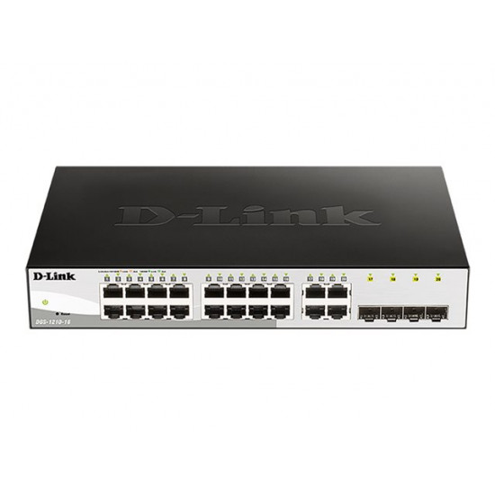 D-LINK 16-Port Layer2 Smart Managed Gigabit Switch dlink green 3.0 16x 10/100/1000Mbit/s TP RJ-45 Port4x TP Combo Port/SFP Slot