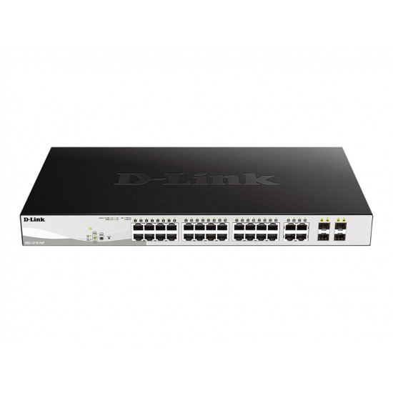 D-LINK 24-Port Layer2 PoE Gigabit Smart Managed Switch dlink green 3.0 24x 10/100/1000Mbit/s TP PoE Port with 802.3at up to 30 Watt