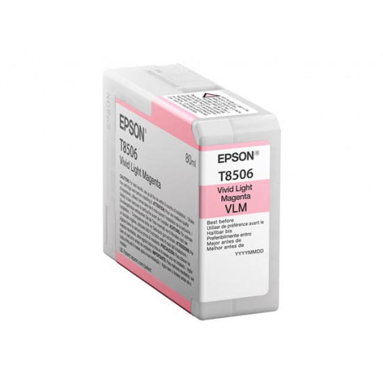 EPSON Singlepack Vivid Light Magenta T85060N UltraChrome HD ink 80ml