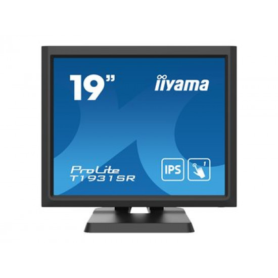 IIYAMA PROLITE T1931SR-B6 19inch Resistive Touch IPS 1280x1024 Speakers VGA DisplayPort HDMI 200cd/m2 with touch 1000:1 5ms