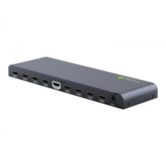 TECHLY 023998 AV HDMI 2.0 splitter 1x8 UHD 4Kx2K 3D AC power