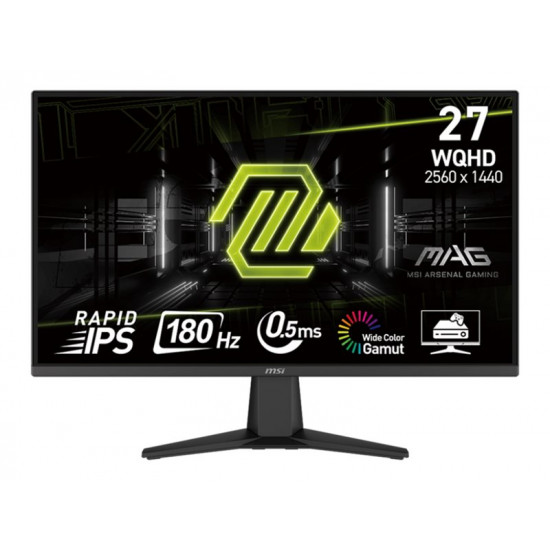 MSI MAG 275QF 27inch Rapid IPS WQHD 180Hz 300cd/m2 0.5ms 2xHDMI DP