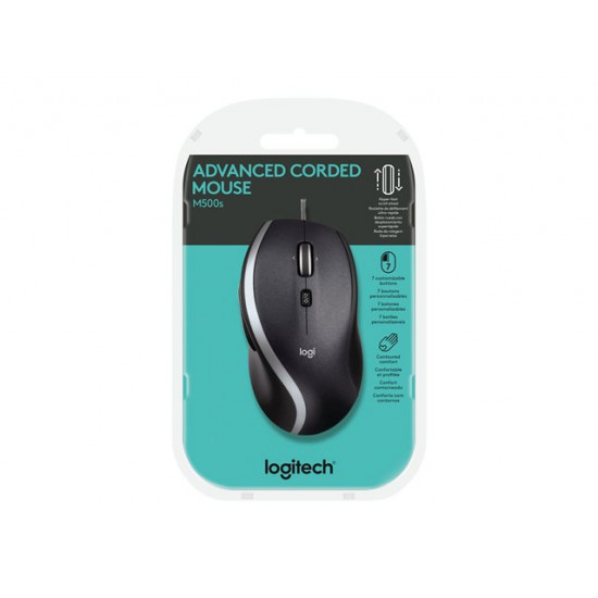 LOGITECH M500s Advanced Corded Mouse Mouse optical 7 buttons wired USB