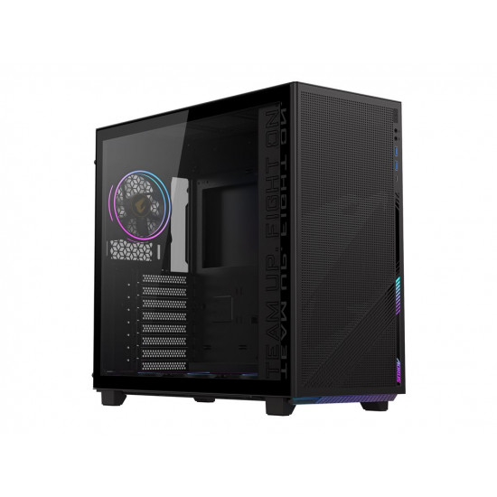 GIGABYTE AC400G PC Case Full-Size Tempered Glass Side Panel With 2xUSB 3.0 Pre-installed 4 ARGB & PWM fans ATX/M-ATX/Mini-ITX