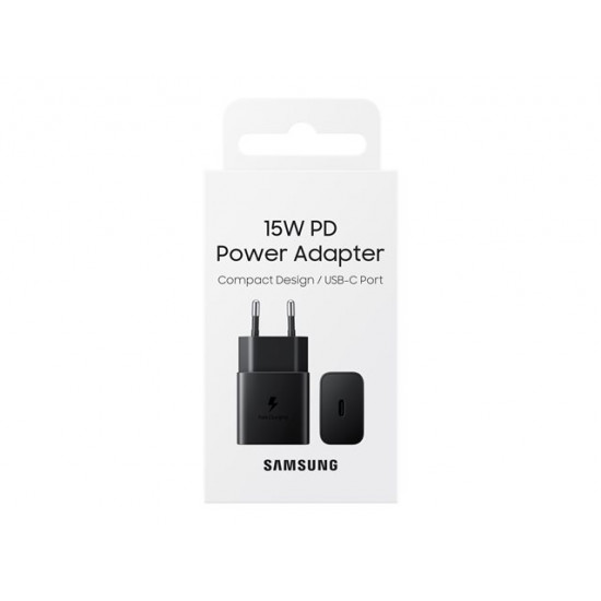 SAMSUNG Power Adapter 15W USB-C without Cable Black