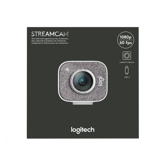 LOGITECH StreamCam Live streaming camera colour 1920 x 1080 1080p audio USB-C 3.1 Gen 1 MJPEG YUY2