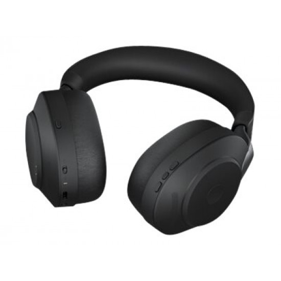 JABRA Evolve2 85 UC Stereo Headset full size Bluetooth wireless wired active noise cancelling 3.5 mm jack noise isolating black