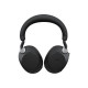 JABRA Evolve2 85 UC Stereo Headset full size Bluetooth wireless wired active noise cancelling 3.5 mm jack noise isolating black