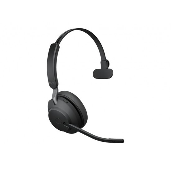 JABRA Evolve2 65 UC Mono Headset on-ear convertible Bluetooth wireless USB-A noise isolating black