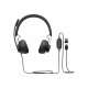 LOGITECH Zone Wired MSFT Teams Headset on-ear wired USB-C graphite Certified for Microsoft Teams