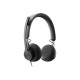 LOGITECH Zone Wired Headset on-ear wired USB-C graphite