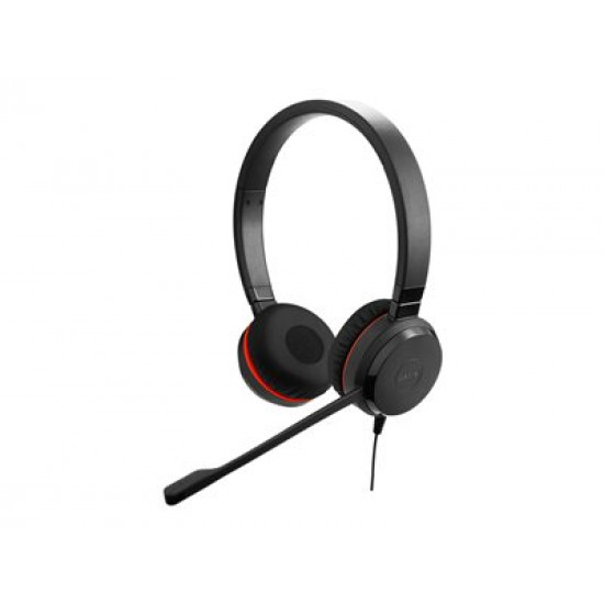 JABRA Evolve 20SE MS stereo Special Edition headset on-ear wired USB-C noise isolating Certified for Skype for Business