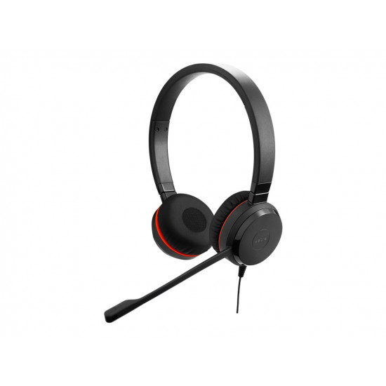 JABRA Evolve 20SE MS stereo Special Edition headset on-ear wired USB-C noise isolating Certified for Skype for Business